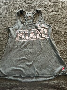 Green U Miami Racerback Tank Top